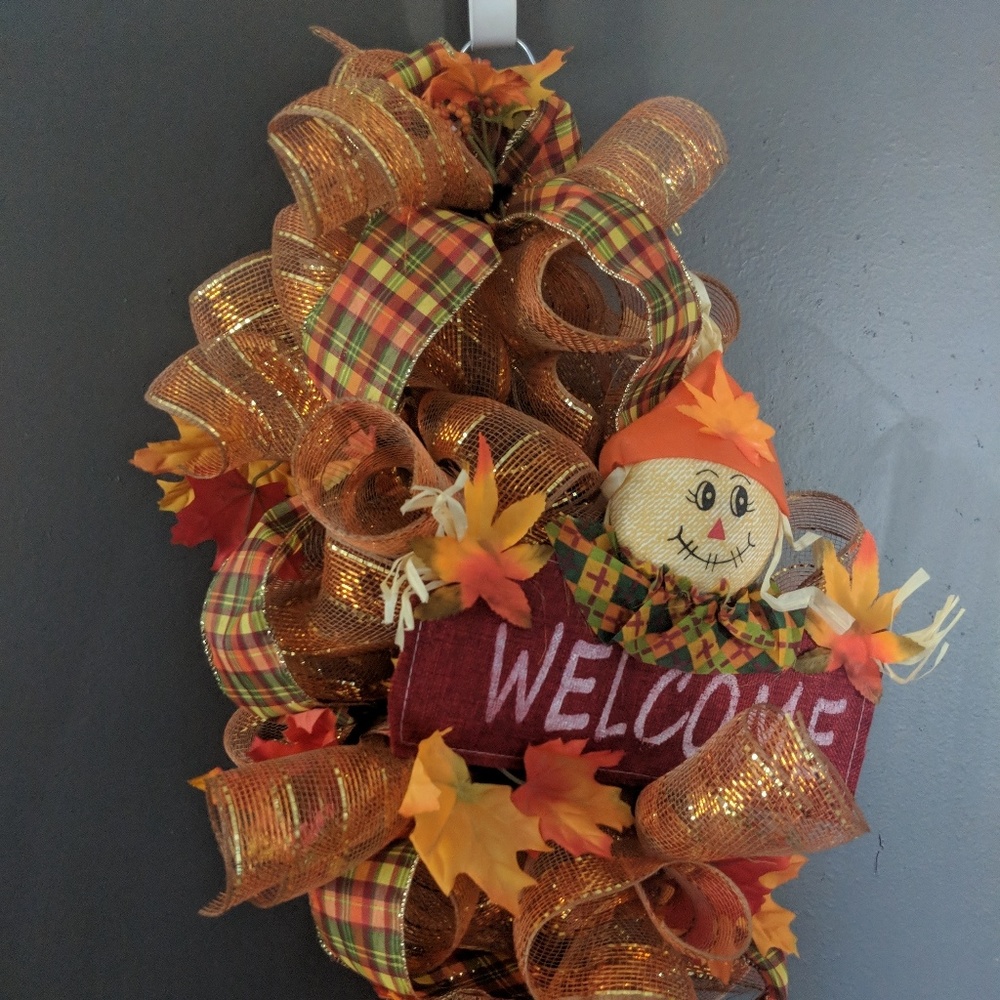 Fall wreath swag